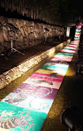 京の七夕　堀川会場　光の友禅流し
