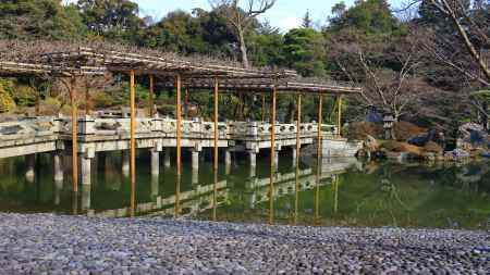 仙洞御所南池の八ツ橋