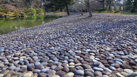 仙洞御所南池の洲浜