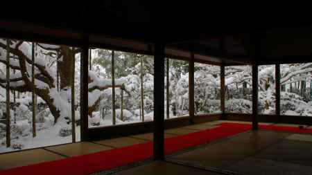 宝泉院雪の庭園