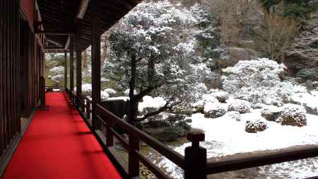 雪の庭園　曼殊院