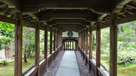 天龍寺　多宝殿への回廊