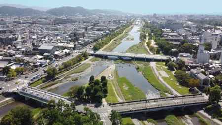 高野川・加茂川が鴨川に