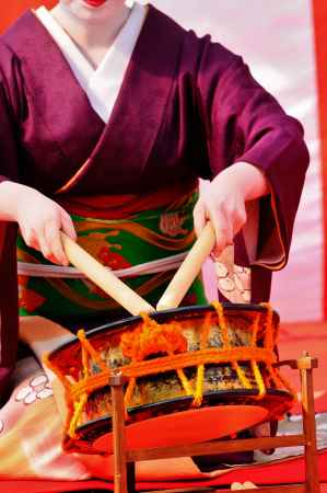 京都マラソン2018　太鼓