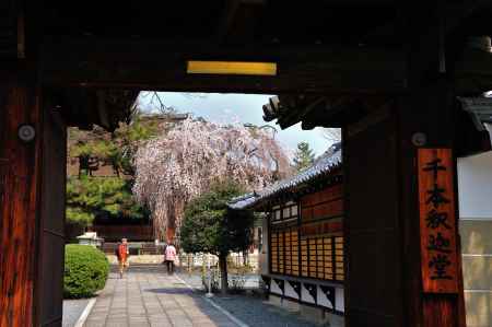 千本釈迦堂（大報恩寺）門から