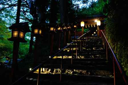 貴船　初夏のライトアップ