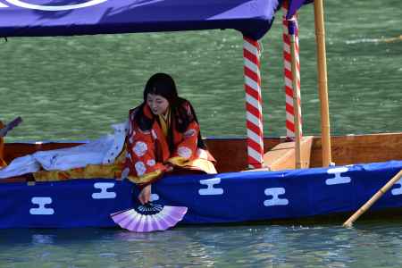 三船祭　扇流し