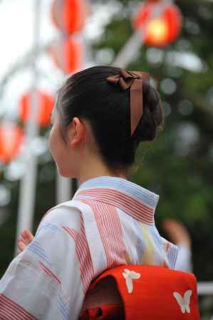 上七軒　七夕盆踊り　髪飾り