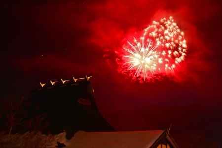 冬の空を染める