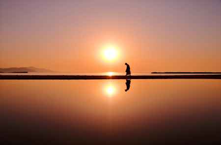 夕日ヶ浦のウユニ塩湖