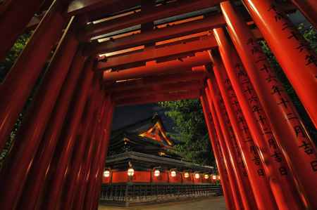 北野天満宮　臥牛の祠と鳥居