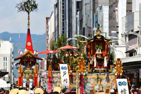 祇園祭　山鉾巡行2019　蟷螂山　2年連続山一番　