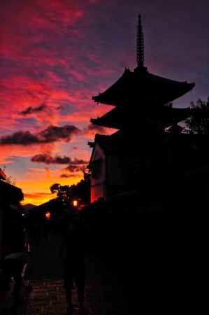 夕焼けが去る時