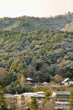 法輪寺　雪化粧