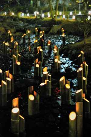 竹灯り・幽玄の川