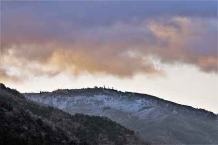 比叡山　冠雪
