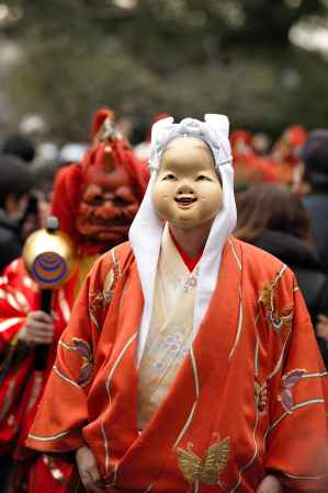 おかめさんと赤鬼