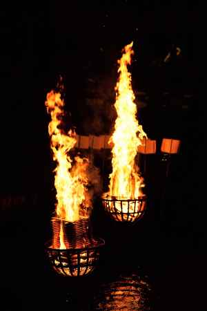 夏越大祓式　篝火