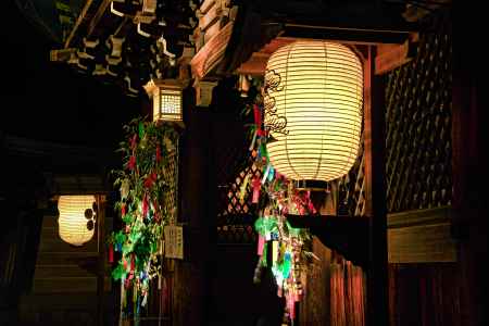 楼門　七夕飾り