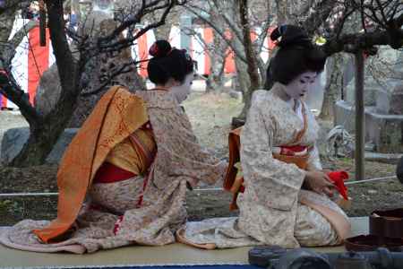 北野天満宮　梅花祭　野点