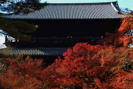 紅葉の三門　南禅寺