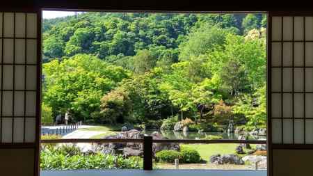 天龍寺　曹源池庭園