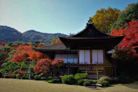 大河内山荘の紅葉