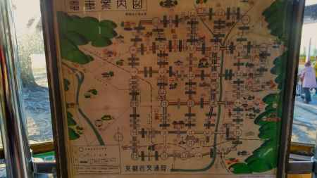 梅小路公園　市電案内図