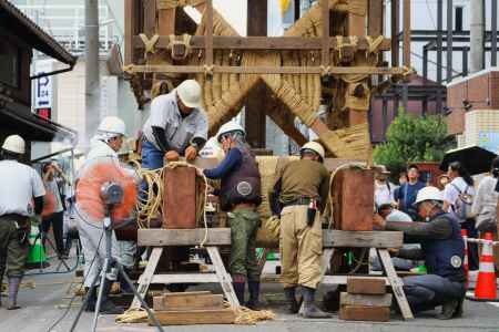 祇園祭山鉾建　放下鉾
