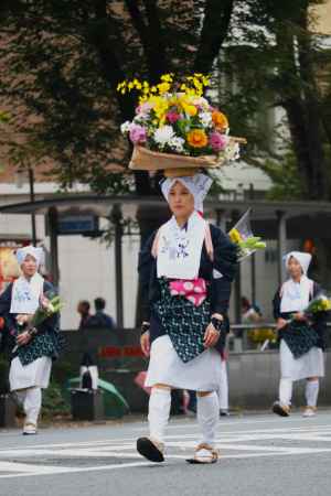 時代祭　白川女献花列