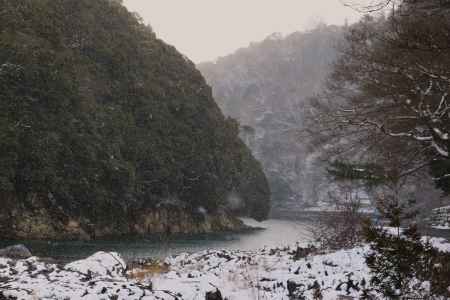 嵐山公園　保津川