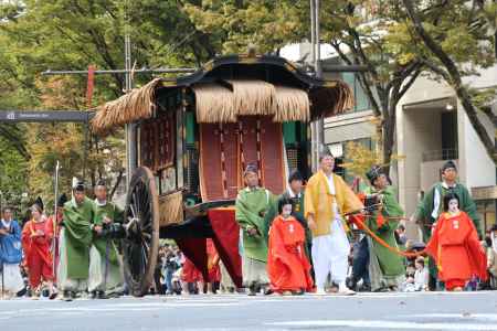 時代祭り　安土・桃山時代　豊公参朝列　牛車