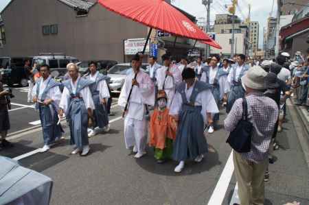 綾傘鉾のお帰りー１