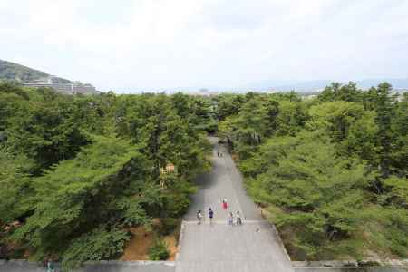 南禅寺三門 上層部より境内望む