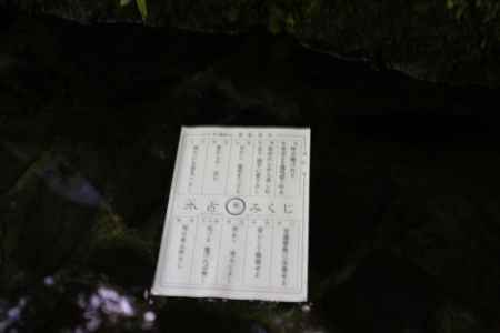 貴船神社 水占いおみくじ