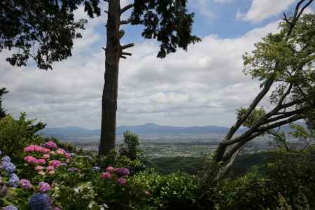 善峯寺　洛中を望む