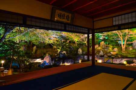 夜のお庭拝観