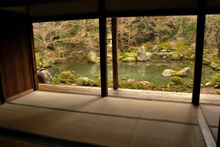 冬の蓮華寺庭園14