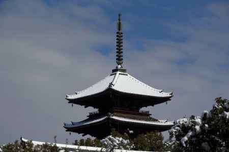 雪景色の仁和寺22
