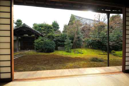 冬の清凉寺大方丈庭園7