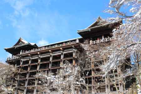 舞台を見上げる･･･清水にて