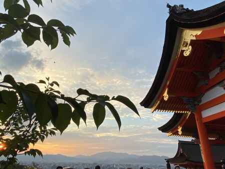 2019  清水寺の夕焼け