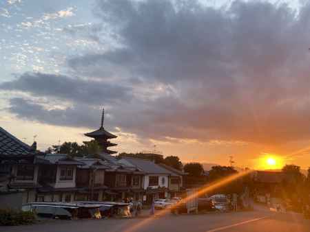 2019 法観寺夕焼け