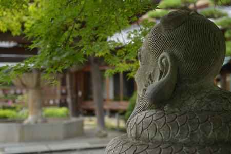 宇賀神様のお出迎え＿三室戸寺