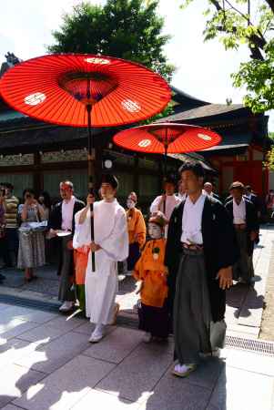 本殿を回るのがはじまりました