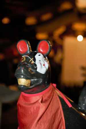 ツネ松さんとおかめさんのお面