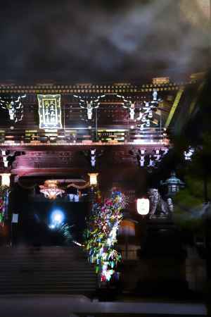 ミストシャワーで涼んで