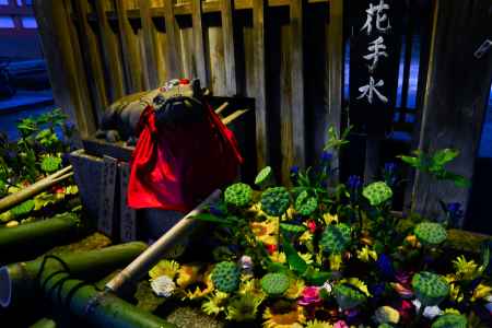 七夕神事　花手水