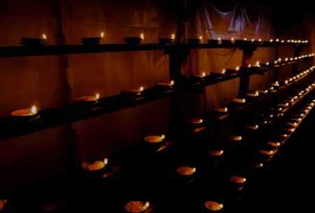 久我神社さん　前夜祭　燈明