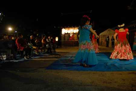 久我神社さん　前夜祭　フラダンス奉納